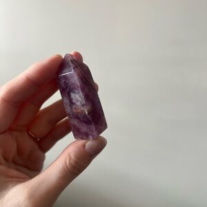 Polished Purple Crystal Point
